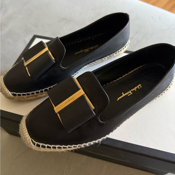 Ferragamo Leather Espadrille shoes - Picture 1 of 16